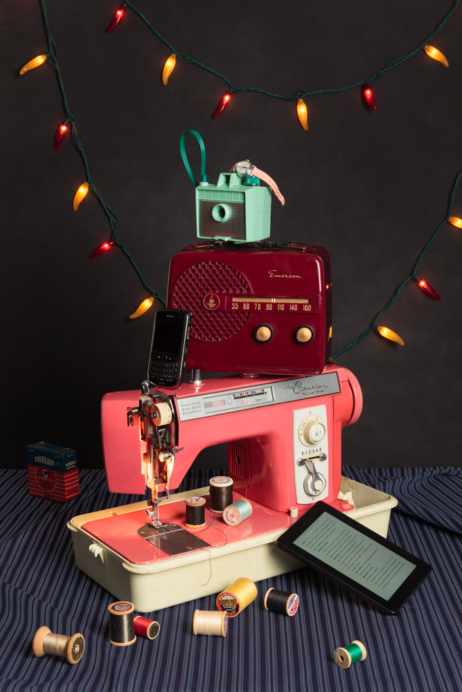 Jeanette May, Tech Vanitas: Pink Sewing Machine, 2016 Archival Pigmented Print 24 x 36"