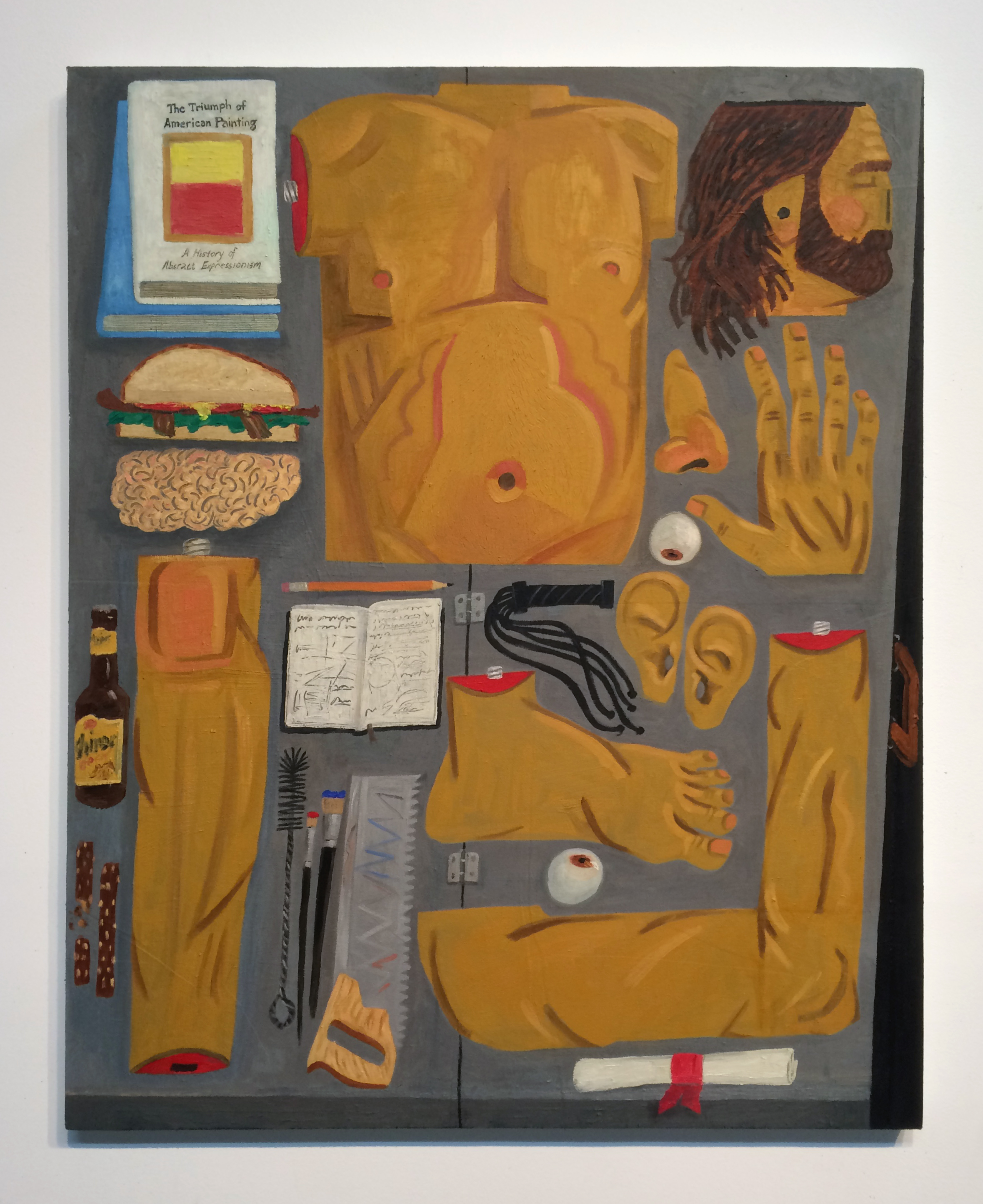 Paul Gagner "THE PORTABLE ARTIST", 2016, Oil on canvas, 40 x 32"