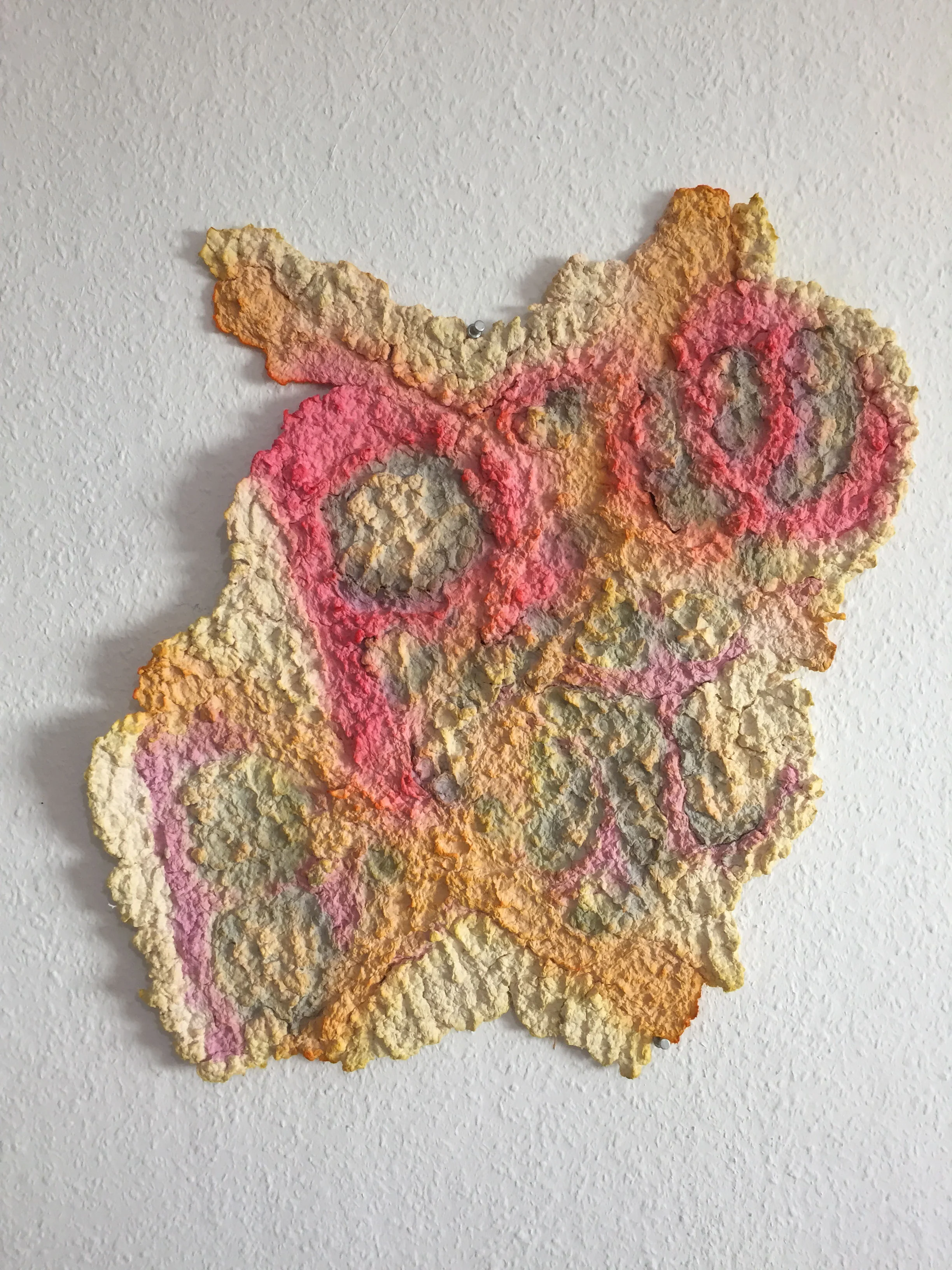 preXpostX, 2017, Paper Pulp, 17 wide 26.5 tall