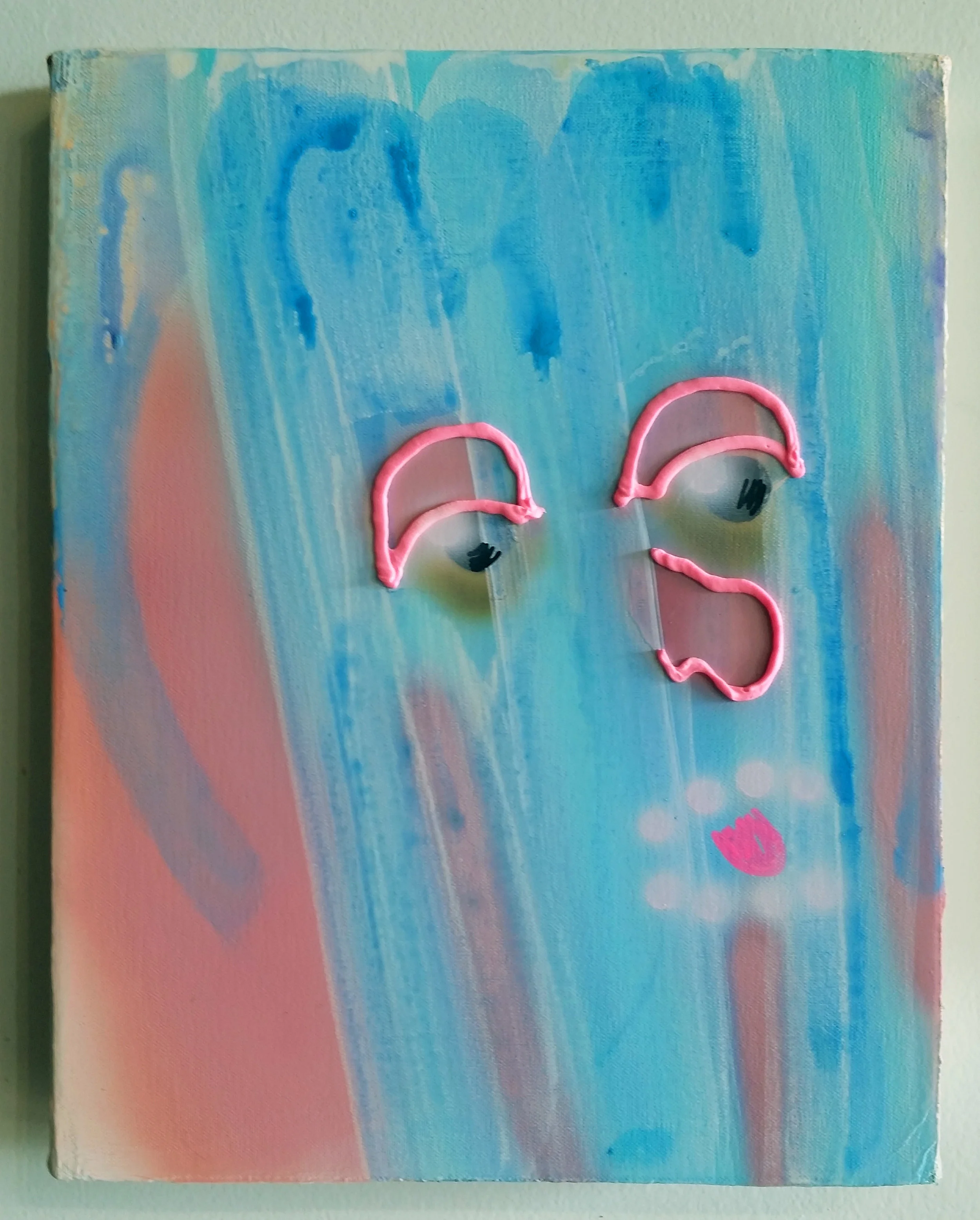 "Taste of Water", 11"x14", 2018, acrylic and oil on canvas