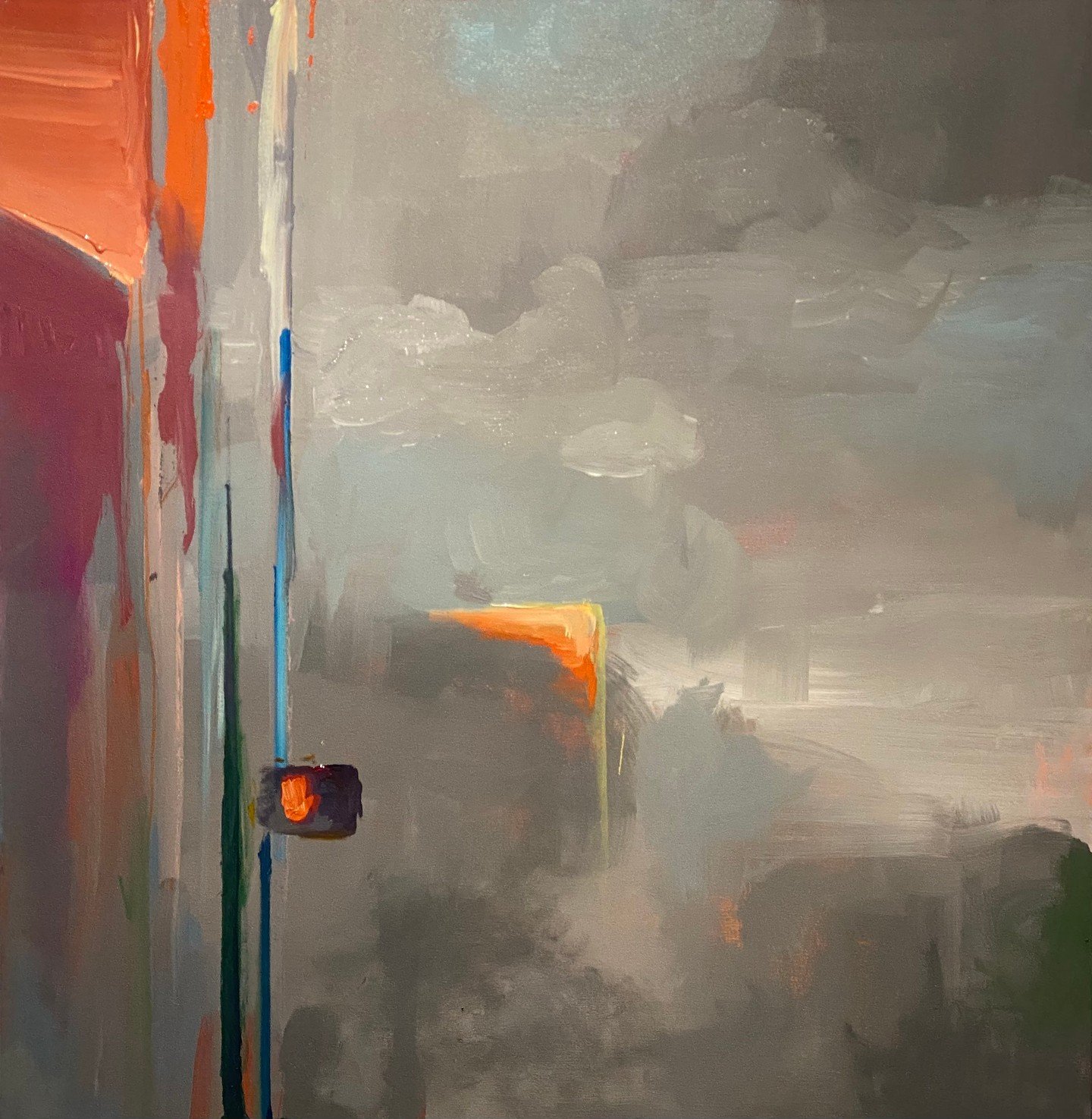 Annie Leist / Beacons: Red Hand 16 / 2023 / Oil on canvas⁠
49.5&rsquo;&rsquo; x 48&rsquo;&rsquo;⁠
⁠
@⁠annieleistart⁠
⁠
EVENT HORIZON⁠
Curated by David Rios Ferreira @davidriosart|⁠
June 12- July 5, 2025⁠
⁠
Featuring:⁠
Amanda Kleinhans @amandakleinhan