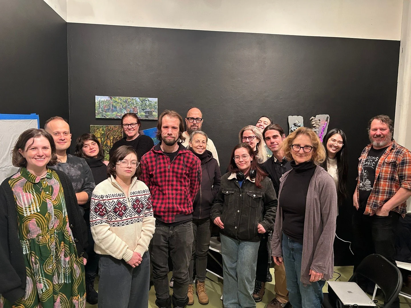 POV: You walk in on the Field Projects Crit Night, and it's your turn to present. This week's crit night was such a sanctuary of warmth from the December chill. We hope you'll join us next time. ⁠
⁠
Thank you again to our artists: ⁠
@SharilynNeidhard