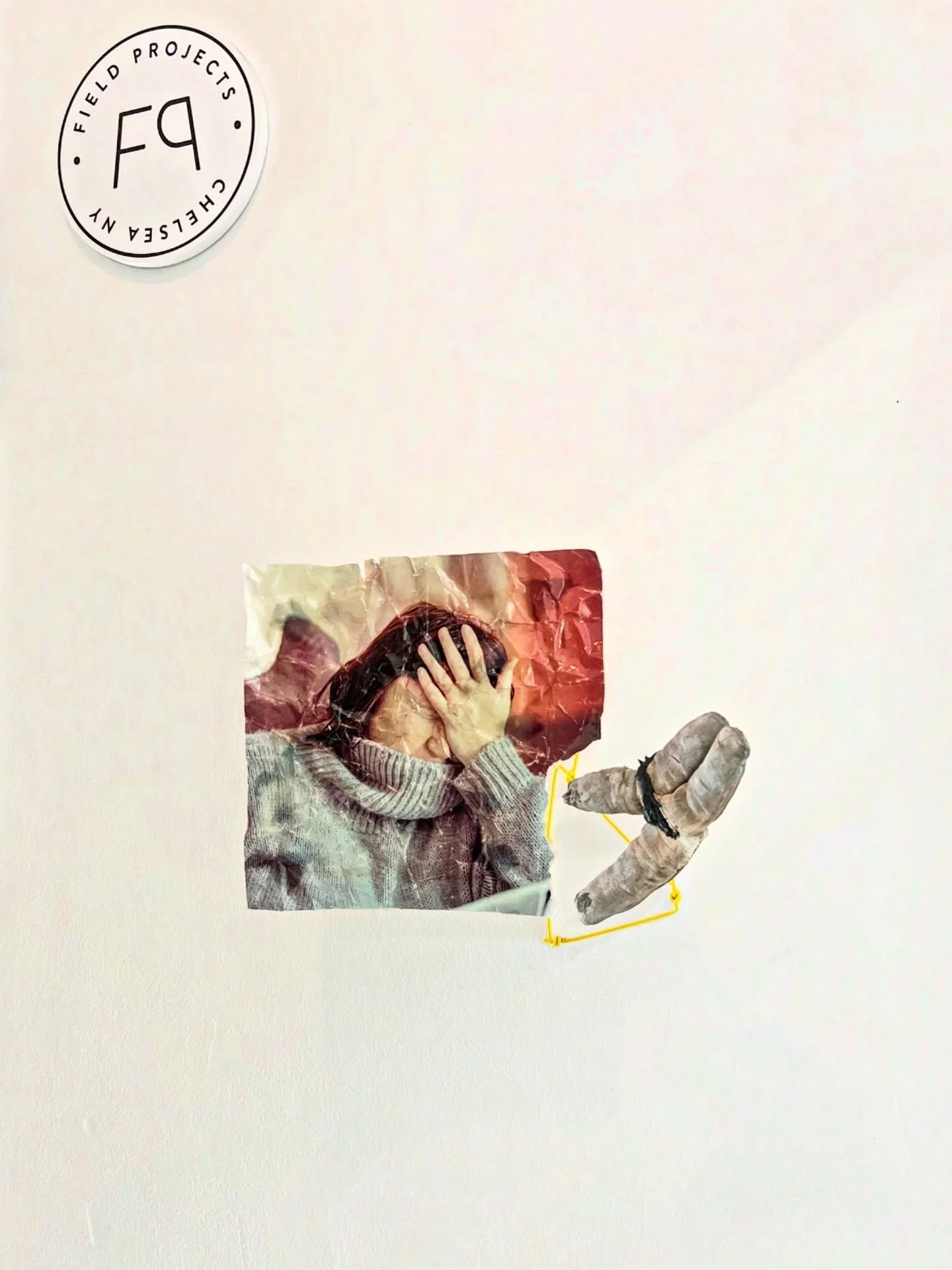 Installing Today!
I tried to do something funny with this image: if you notice the FP sign is skewed off to an angle. That&rsquo;s the actual angle of the wall. This artwork comes off the wall about 9 inches, and has a structure of yellow wire that h