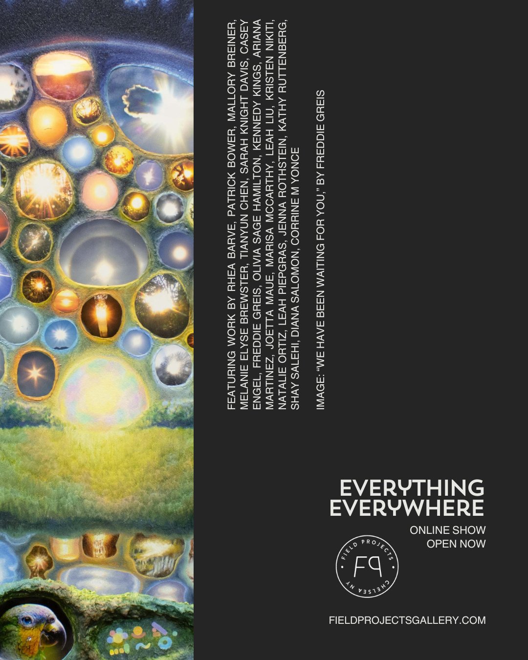 "Everything Everywhere," our online sister show to our IRL show, is LIVE! Curated by Ivy N. Jones of Welancora Gallery, Jacob Rhodes, Terra Keck, Weihui Lu, and Emiri Fujimoto. ⁠
⁠
This show is stacked with many talented artists, including: