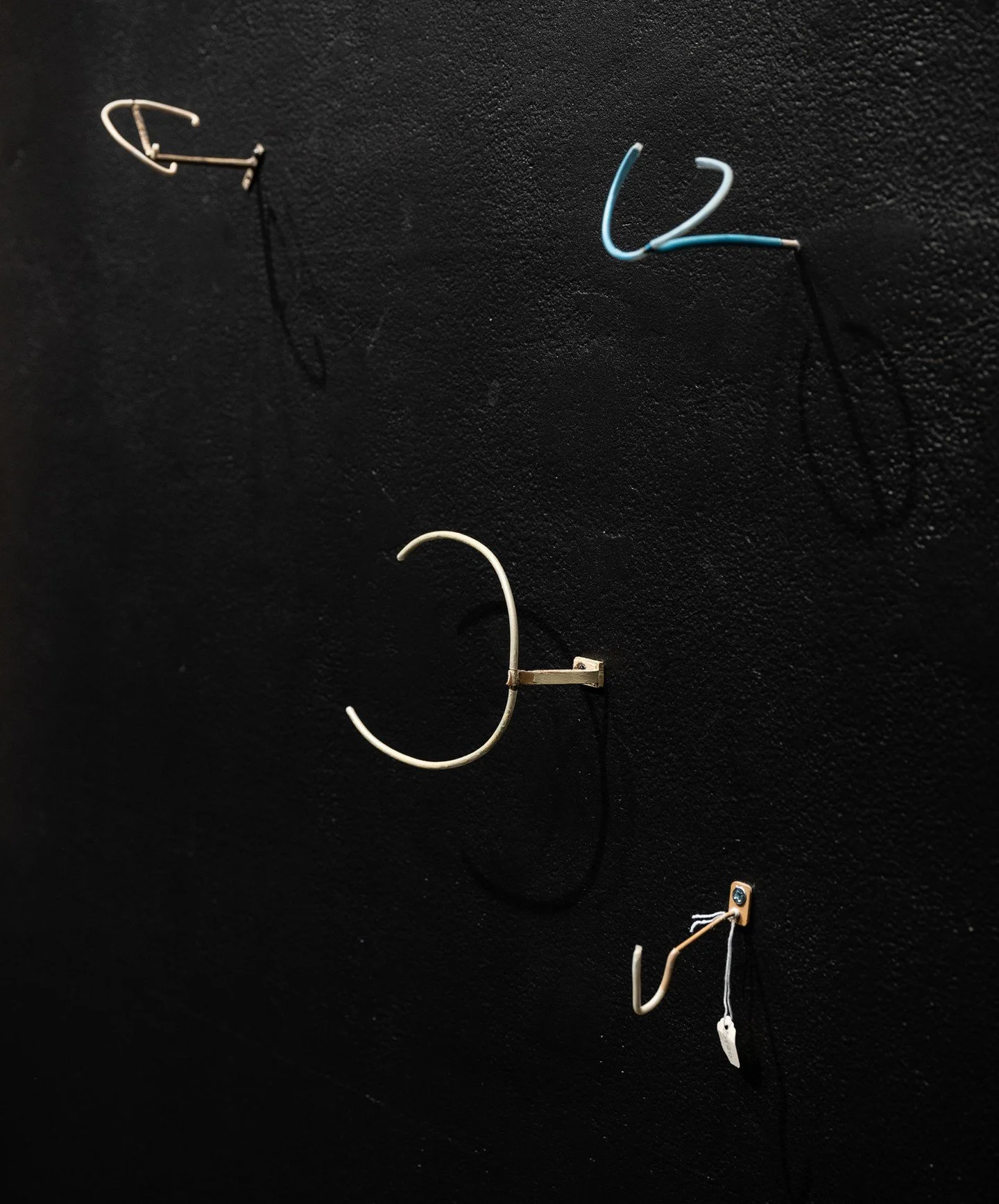 ⚡️ Last two weeks to see the show in-person!⚡️⁠
Gallery hours Thurs - Sat, 12-6pm⁠
⁠
It was such a joy to install these with @saran0a, in a site-responsive way. ⁠
⁠
Guarding Invisibility (2019-2026)⁠
Collected museum armatures, metal, suede, paint⁠
⁠