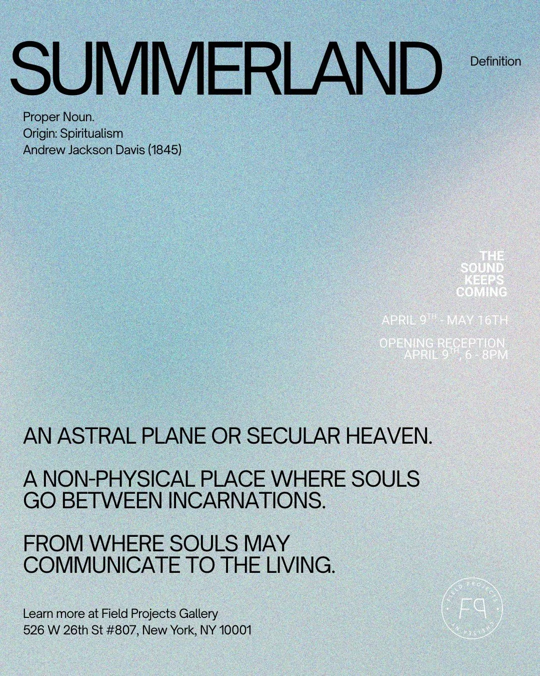Who tends to the land between worlds?⁠
Within the gaps of our consciousness?⁠
What armor would be necessary to survive?⁠
What would those holes in reality look like?⁠
In which reality do we truly exist? ⁠
⁠
All of this is asked (not answered) and mor