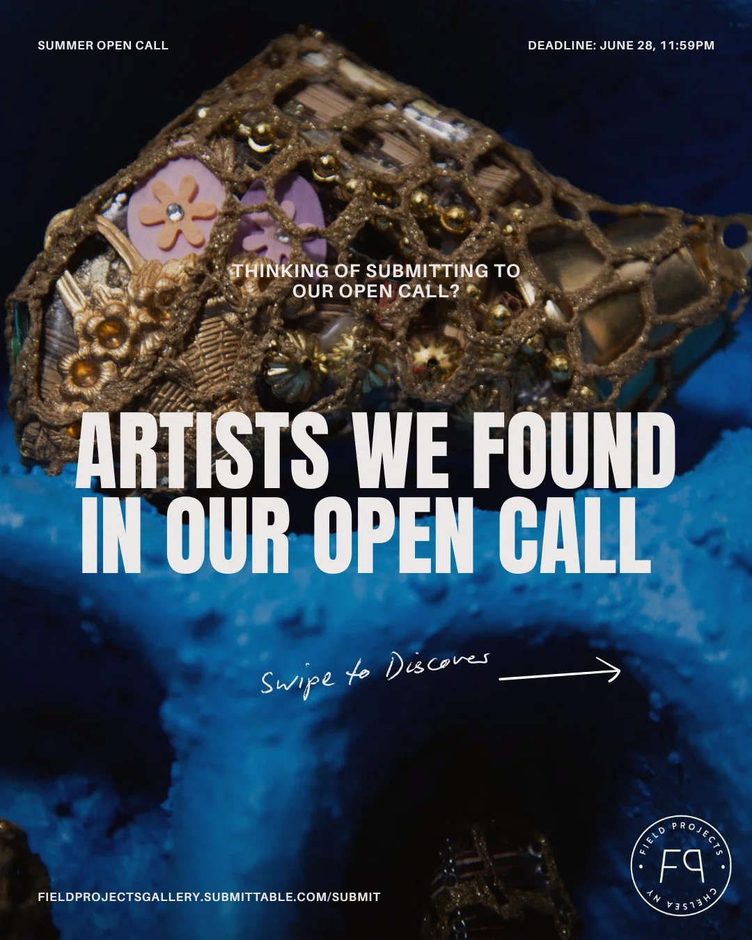 Think about submitting to our Summer Open Call but can't handle another application? (you and me both, brother) ⁠
⁠
Did you know that 85% of the artists we show were discovered through our open calls? Here's a couple just from this year that we found