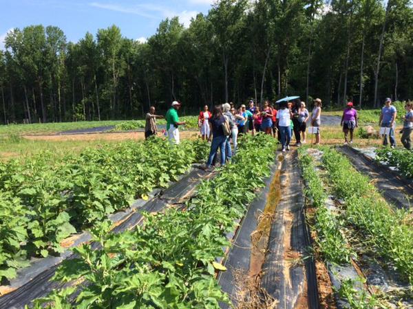 Touring the Muirkirk Research Farm in Beltsville, Maryland.