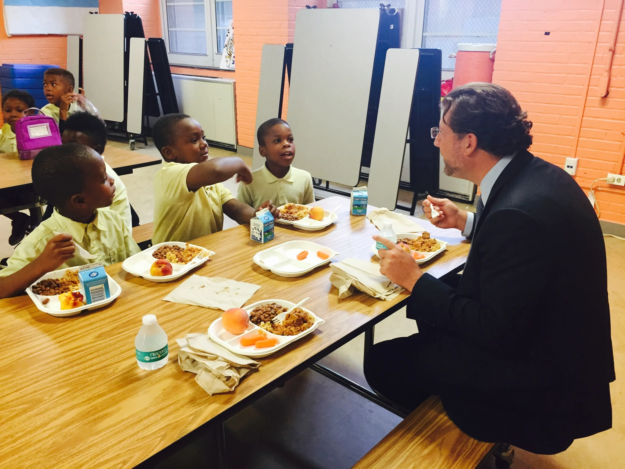 Chairman of Ed Committee starts school year with a tour of school lunches