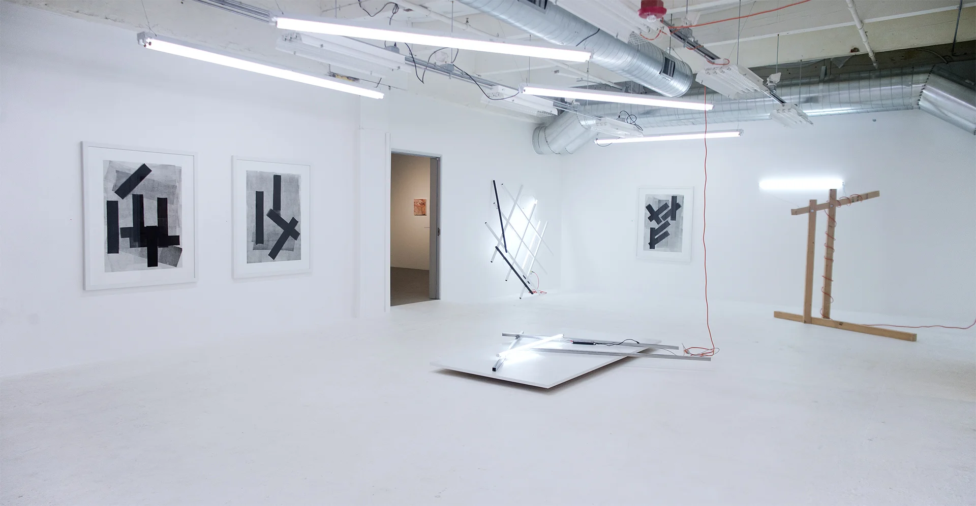  This work is about the experience of interacting with someone, thing, or place and how those shape our thoughts and understanding of our existence within an environment. By using formal tools, such as line and form, as a way to represent these actio