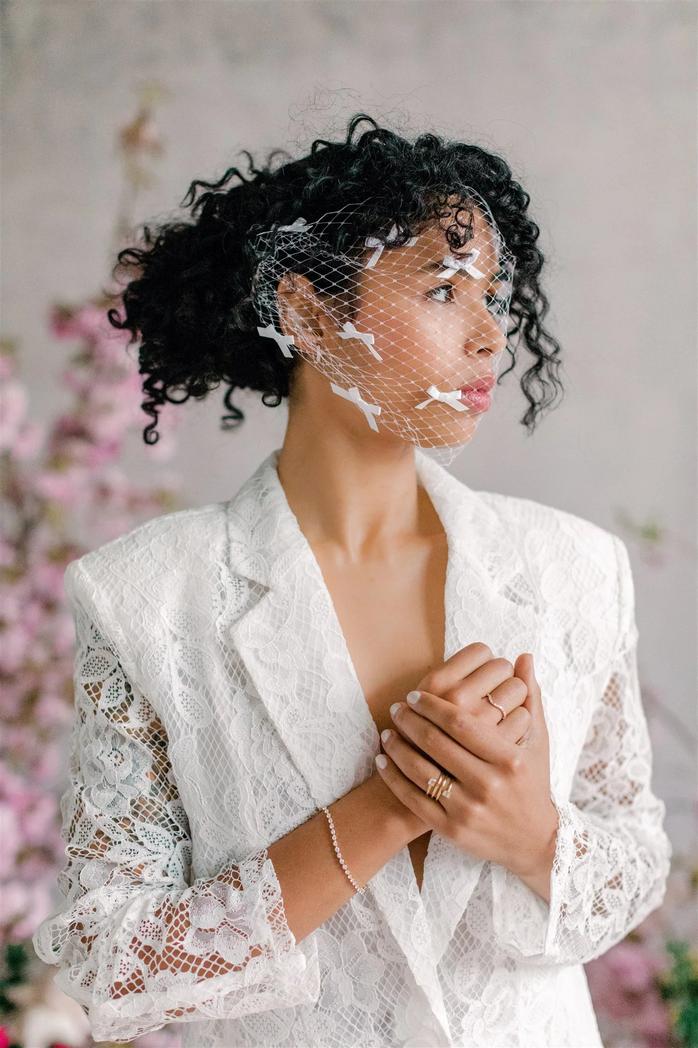 Philippa Birdcage Veil