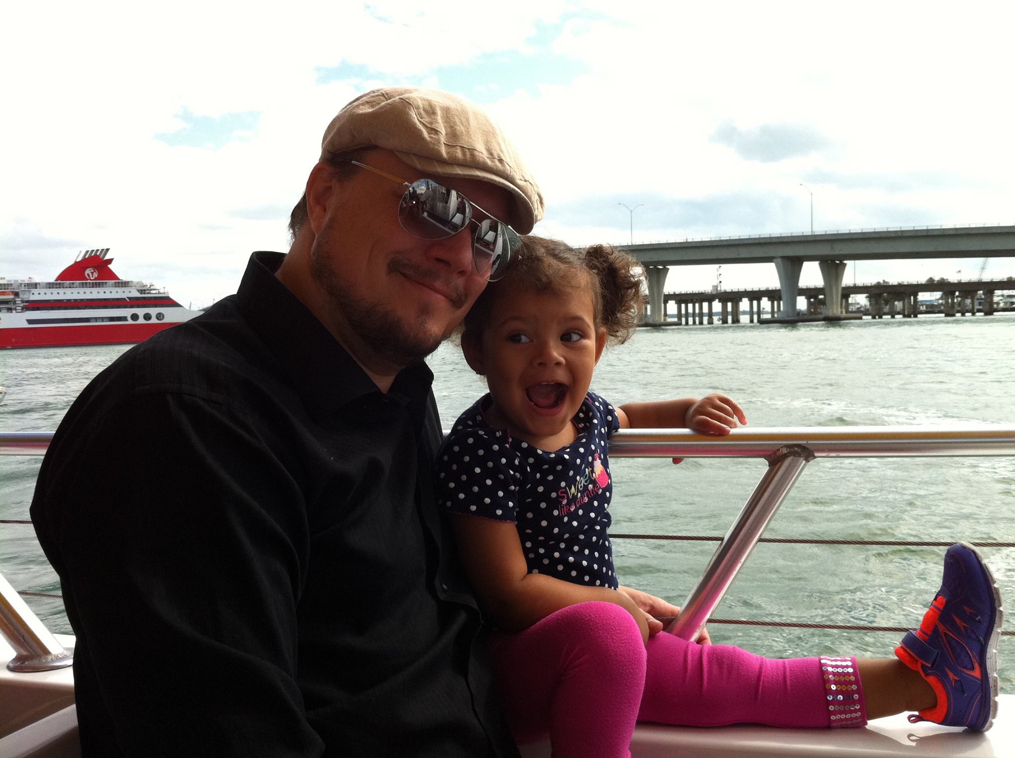 The author and his daughter, Miami Florida, 2015.