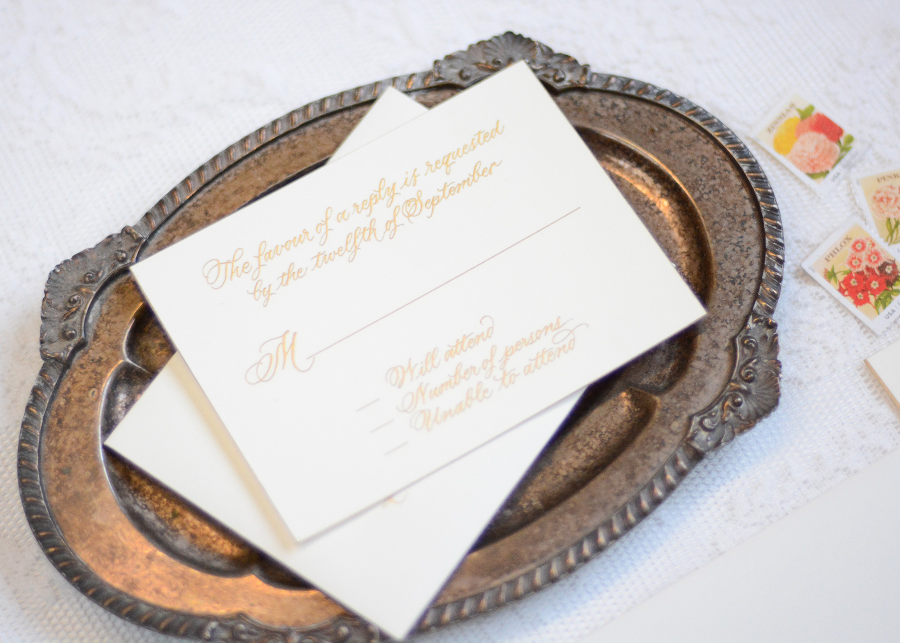 New Jersey Wedding Invitation Calligraphy | Calligraphy by Mary Ellen 