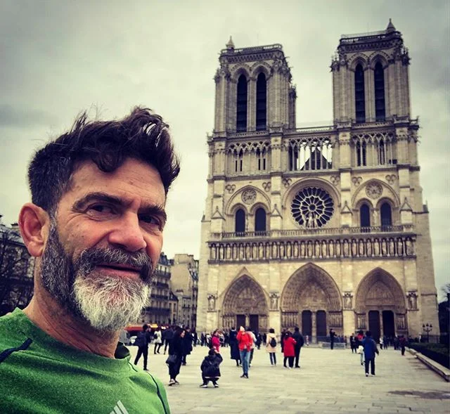 Can’t believe I was enjoying this spectacular edifice during a morning Paris run, only a month ago. #notredame #triste #grand #tristesse #france #paris