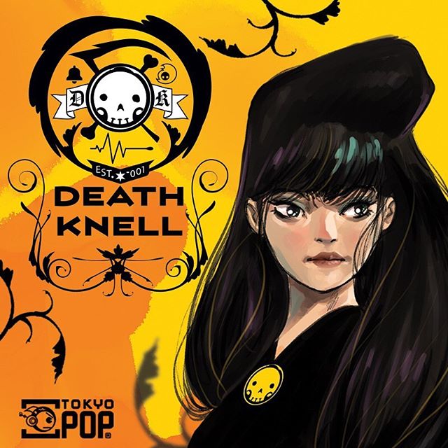 Excited about “Death Knell”, our new Digital First comic, designer specifically for mobile reading - from talented creator Tim Smith 3!! #comics #tokyopop #webtoon #digitalart #grimreaper