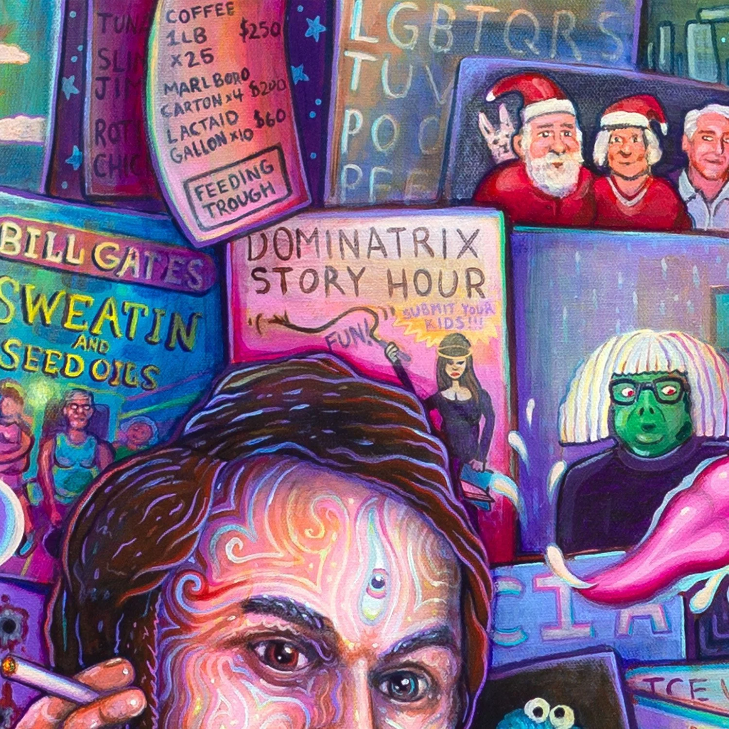 It's Always Sunny in Philadelphia Poster Pepe Silvia -  Bill Gates Conspiracy Theory Painting