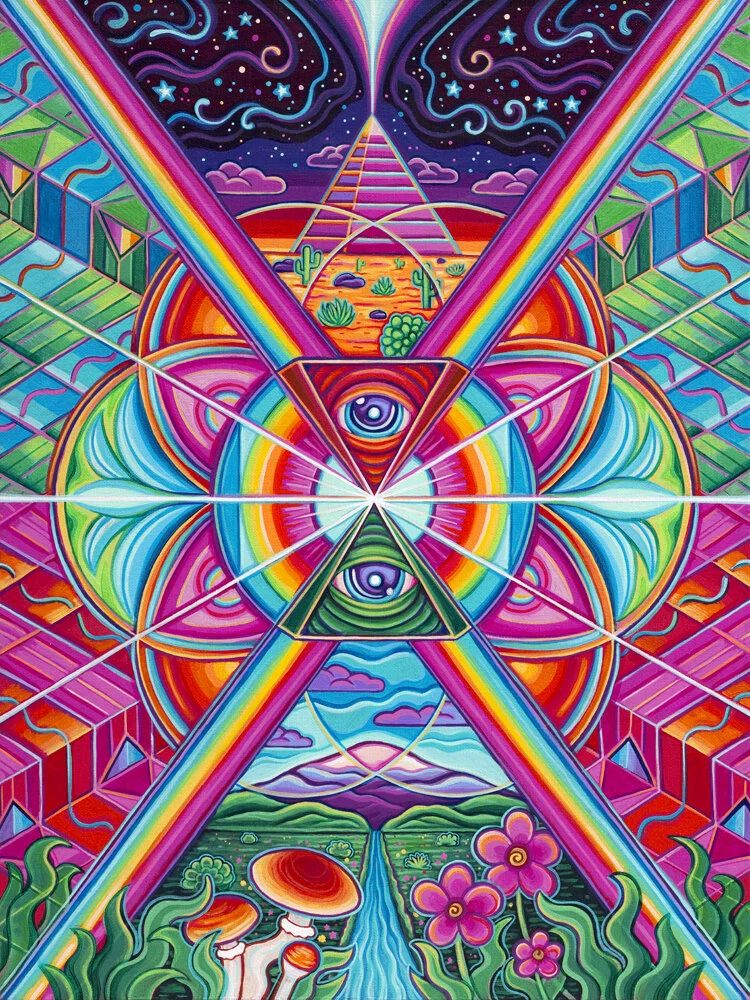 Convergence • acrylic on canvas, 18” x 24”