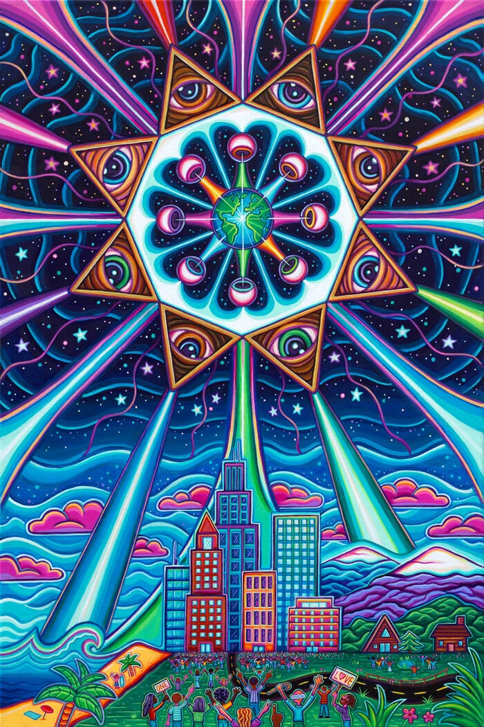 The Great Realization • acrylic on canvas, 24” x 36”