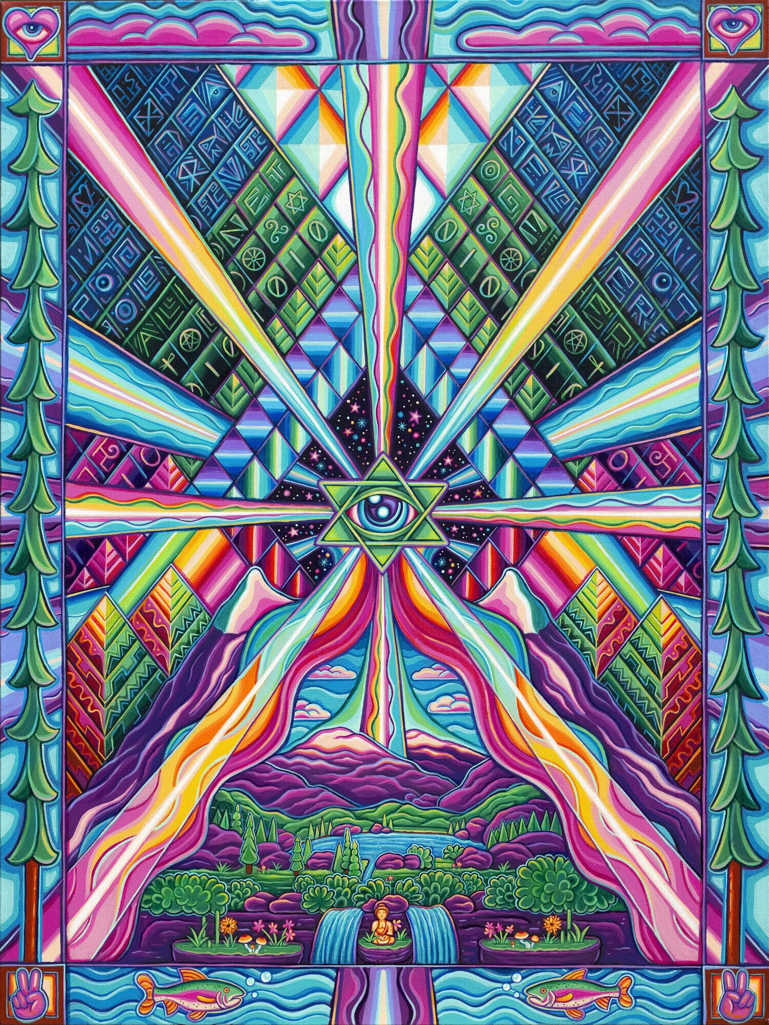 Meet In The Middle • acrylic on canvas, 30” x 40”