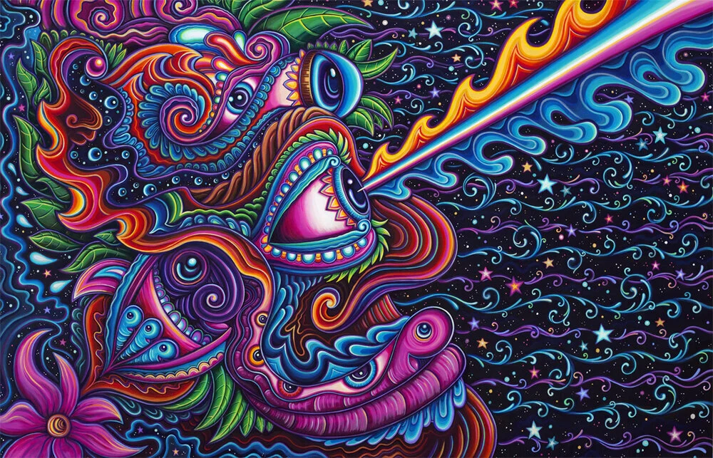 The Creator • acrylic on canvas, 54” x 84”