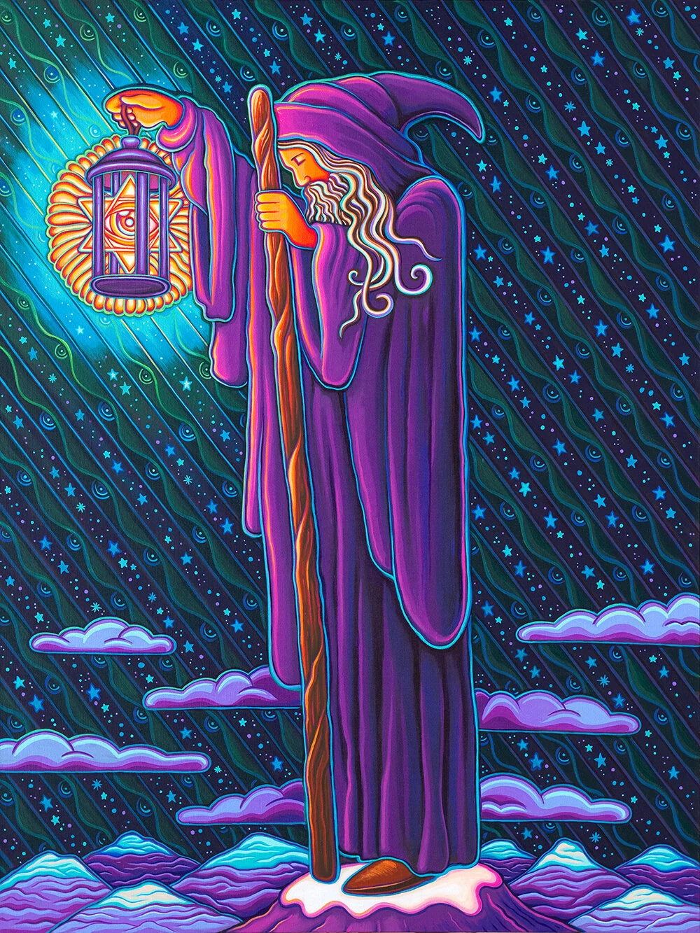 Light My Way • acrylic on canvas, 36” x 48