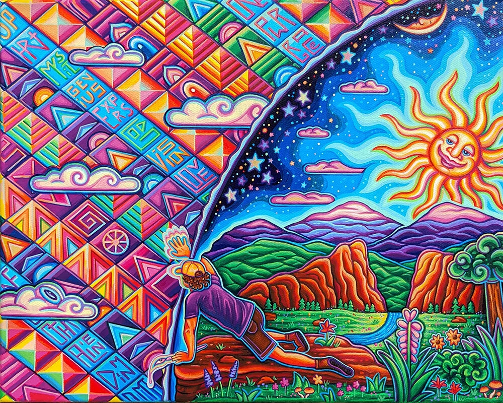 Peak Experience • acrylic on canvas, 16” x 20”