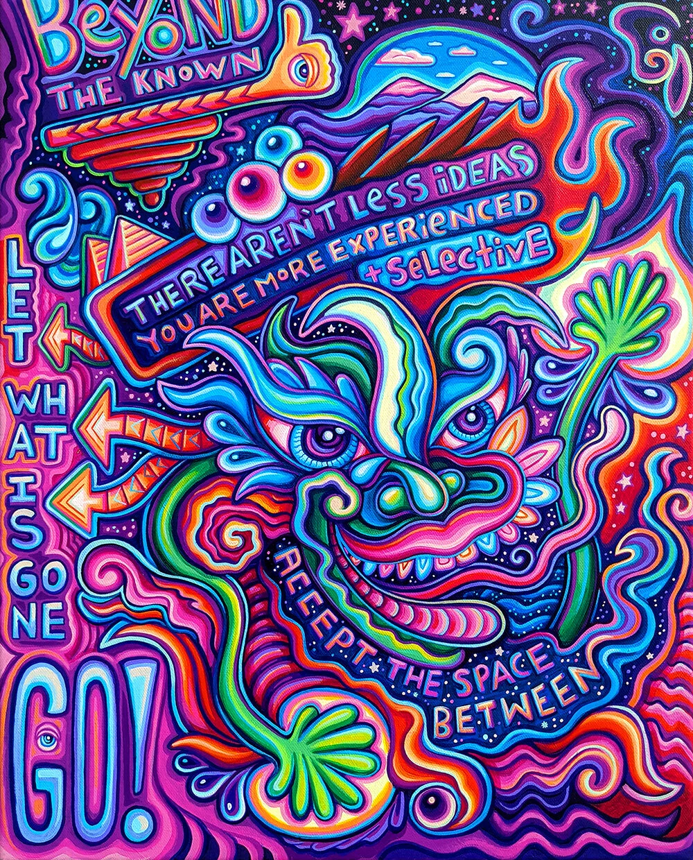 Note To Self • acrylic on canvas, 16” x 20”