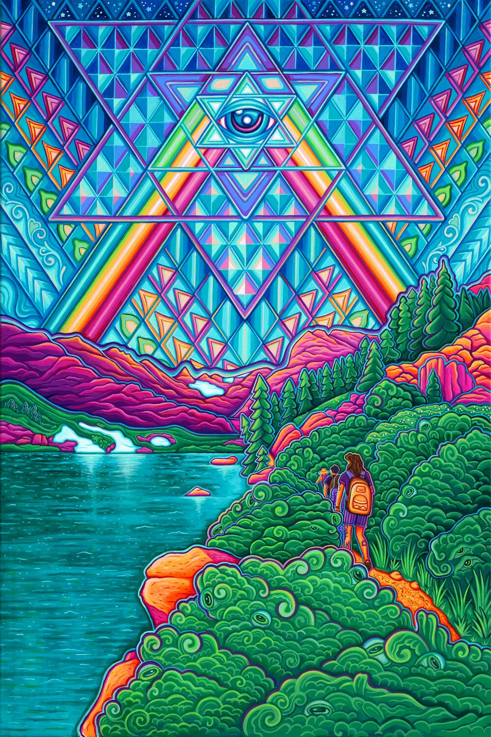 We’re In Heaven • acrylic on canvas, 24” x 36”