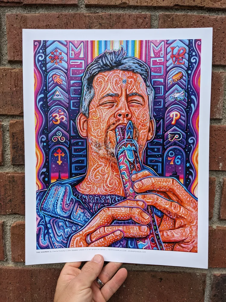 【ラプンツェル様用】SIXTY WATT SHAMAN / Reason The Shaman' Art Print — John Speaker Art