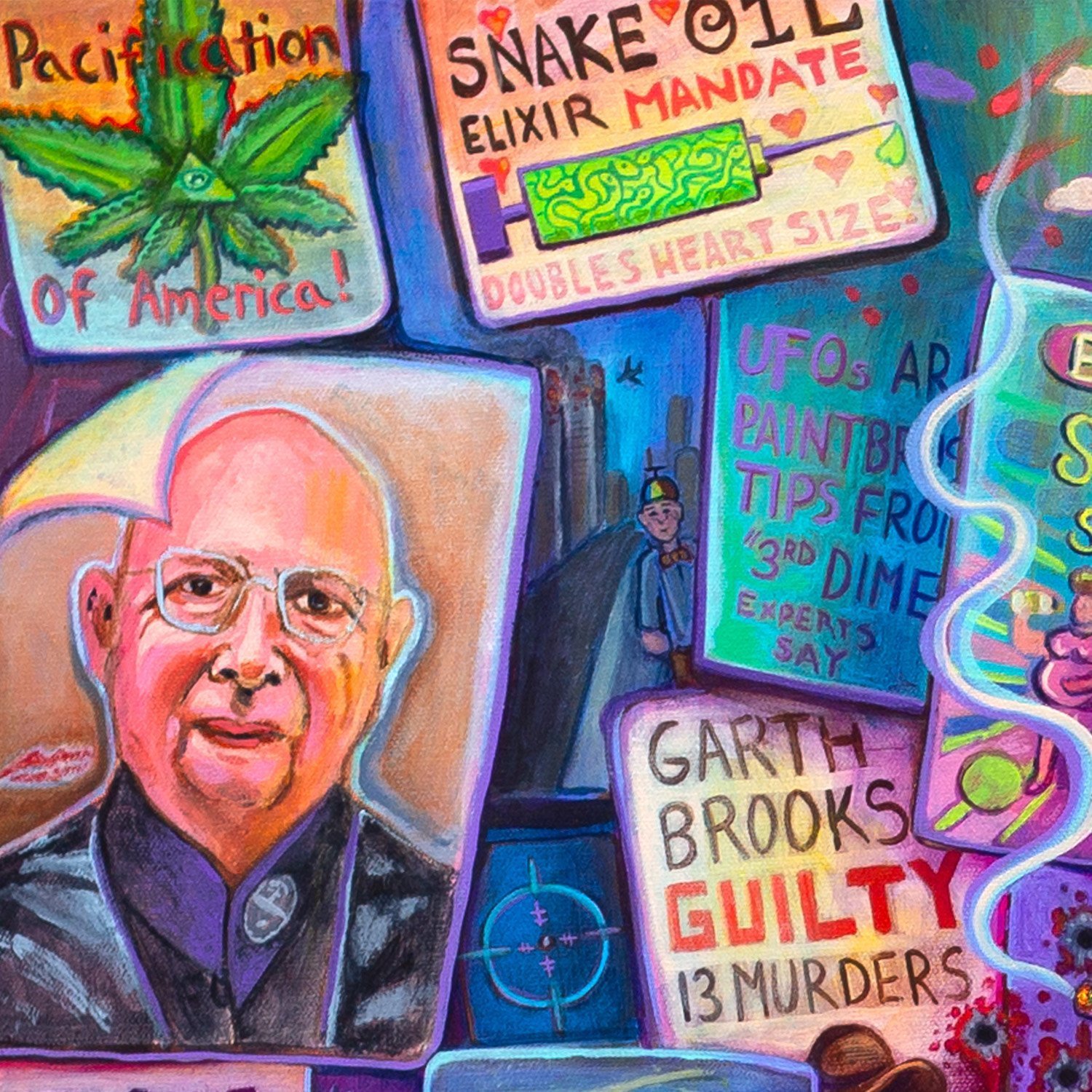 Conspiracy Theory Poster - Covid 19 Conspiracy - Bill Gates Conspiracy