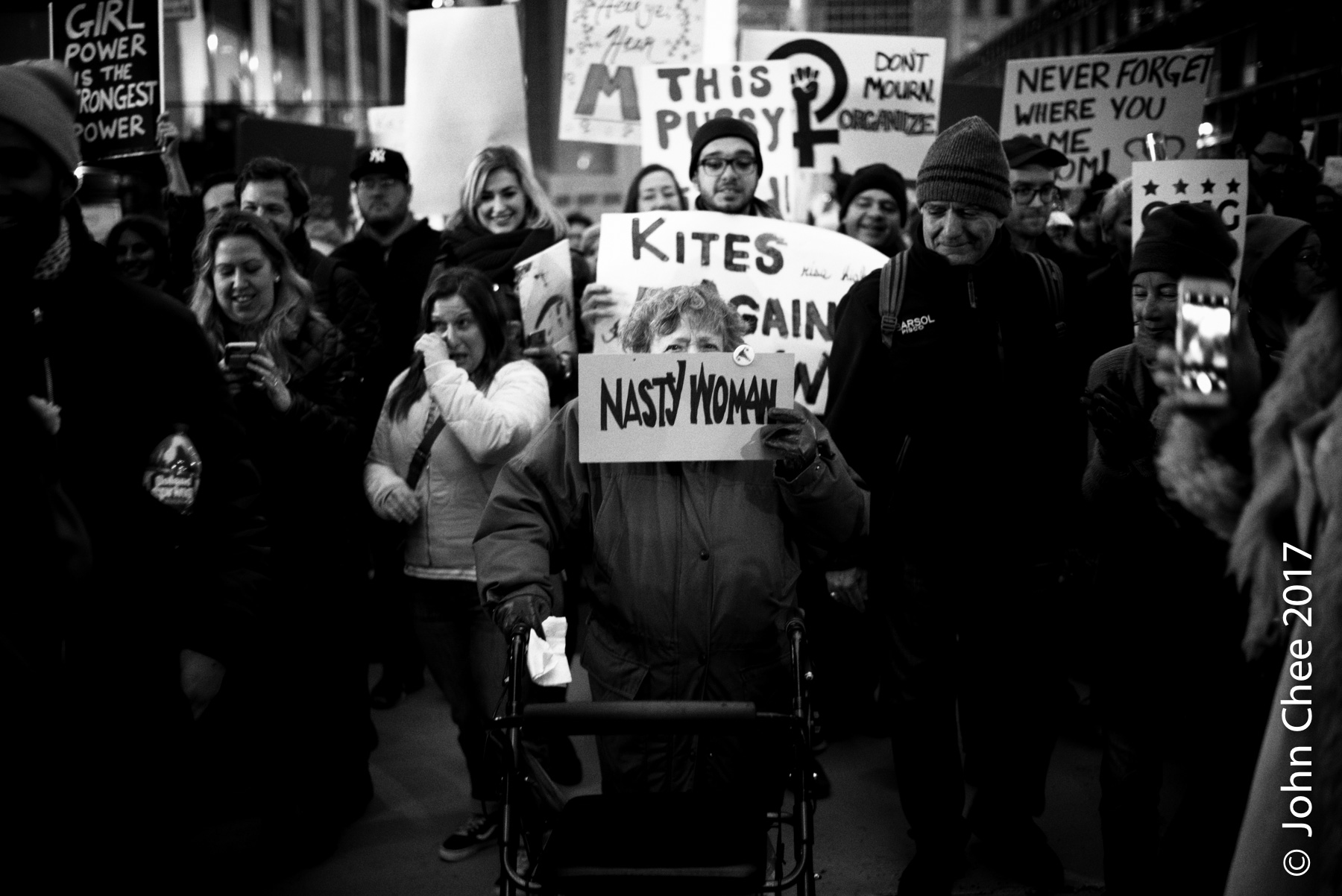 The above was taken on the day after inauguration. This is one of the images that made up the Love Trumps Hate @ NYC blog post