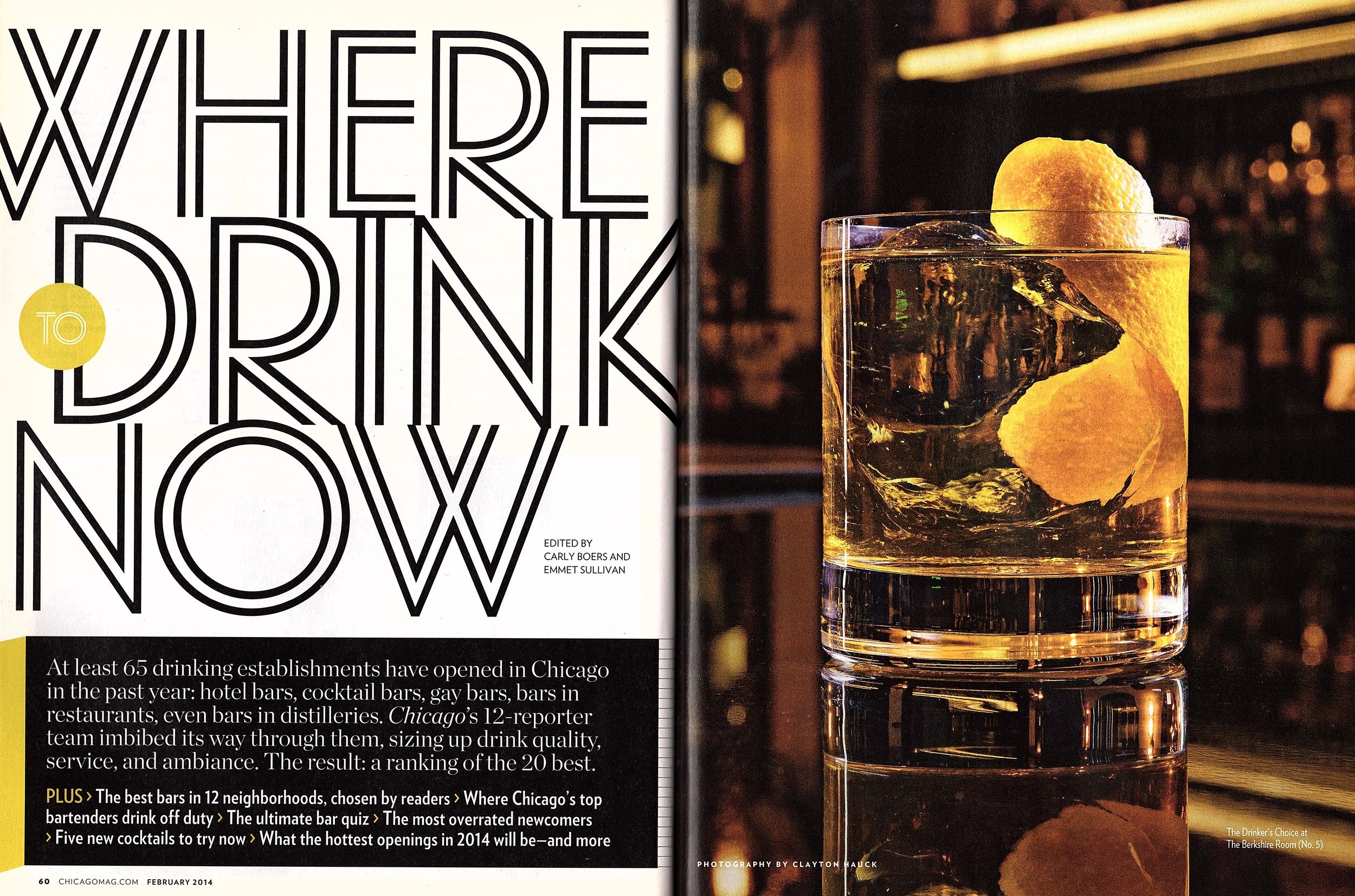 The Berkshire Room Featured Spread In Chicago Magazine