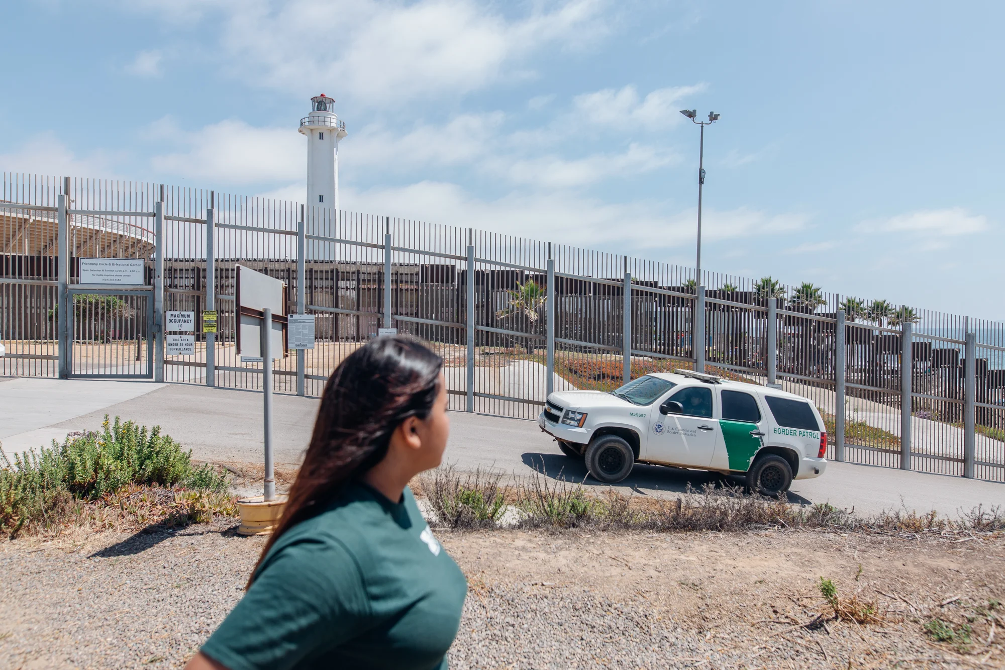 DACA recipient, Sandra Sanchez leads a group of volunteers with Border Angels to Friendship Park in San Diego, California for Cosmopolitan.com - 2018