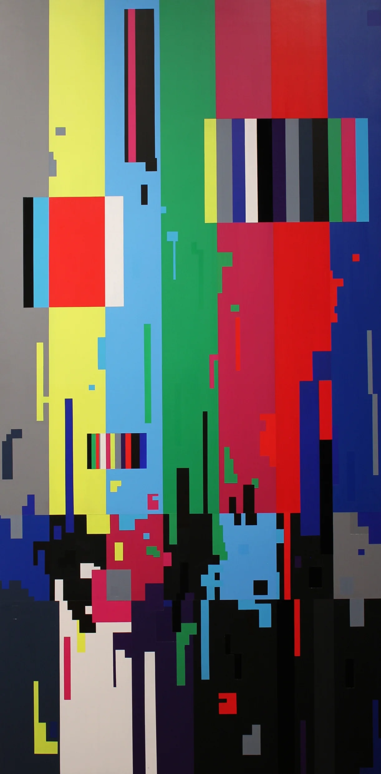   Sequence 1   acrylic on wood  48 in&nbsp;x 96 in  2014 