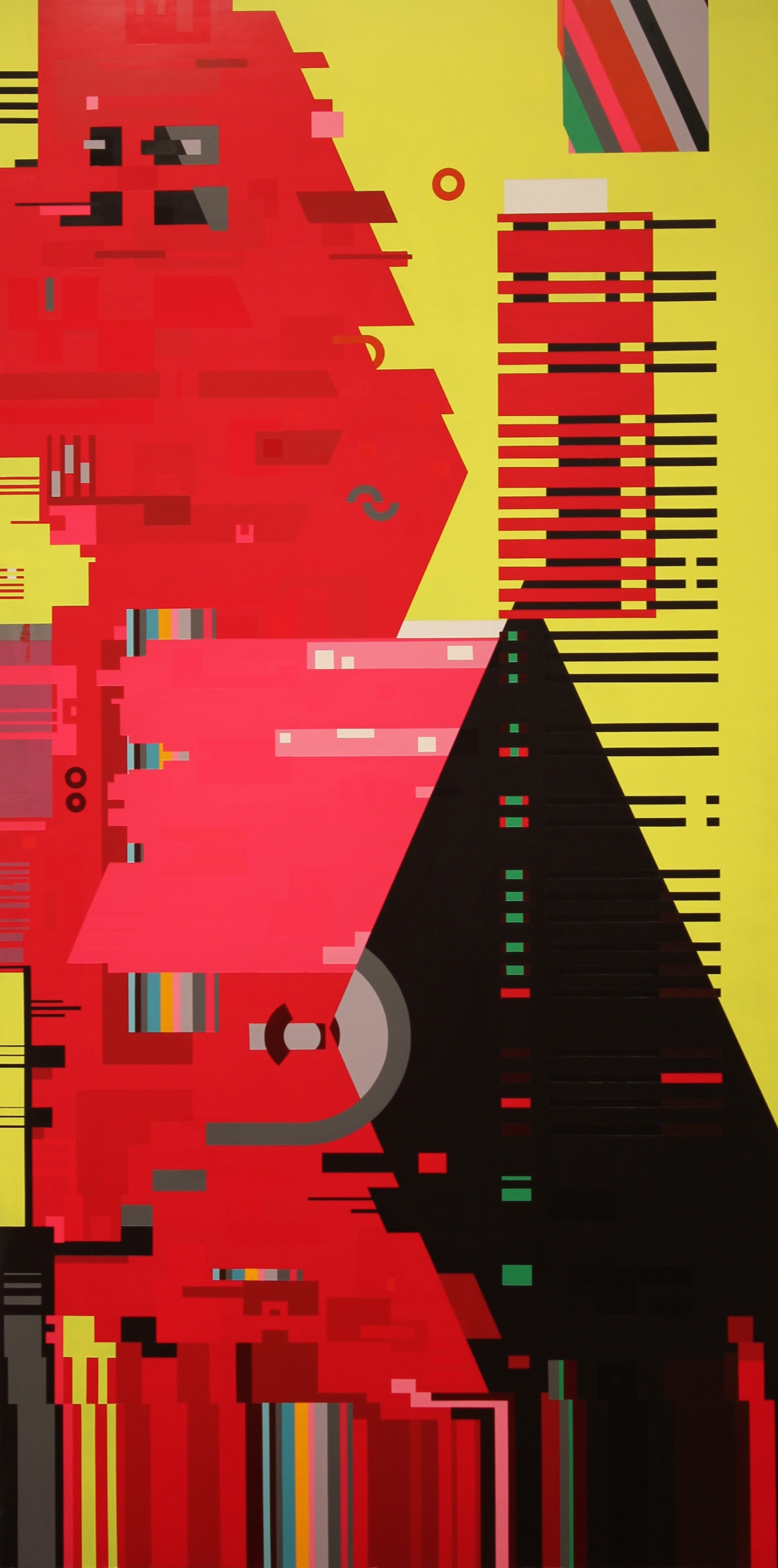   Sequence 6   acrylic on wood  48 in x 96 in  2014 