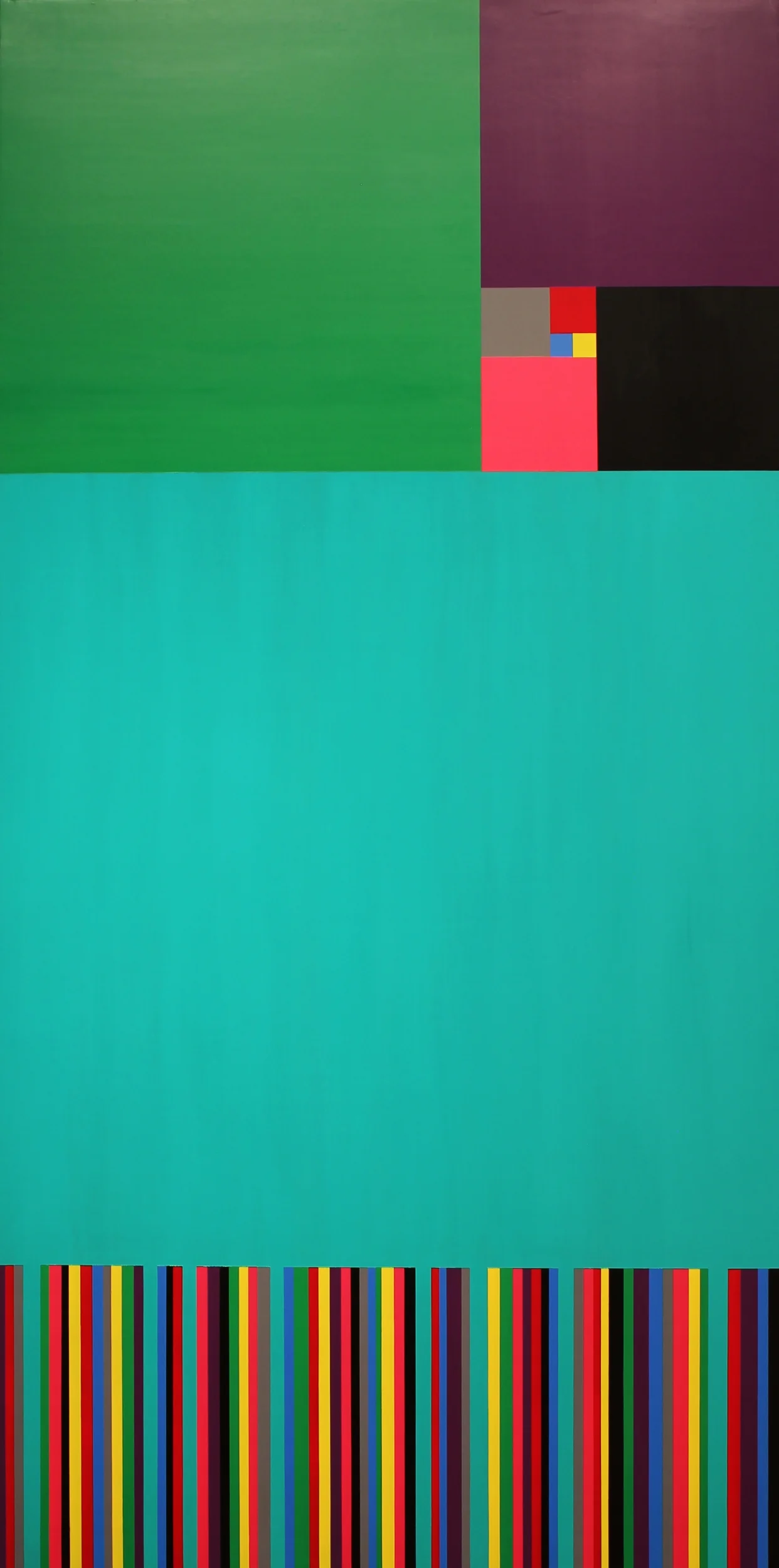   Sequence 8 &nbsp;  acrylic on wood  48 in x 96 in  2015 
