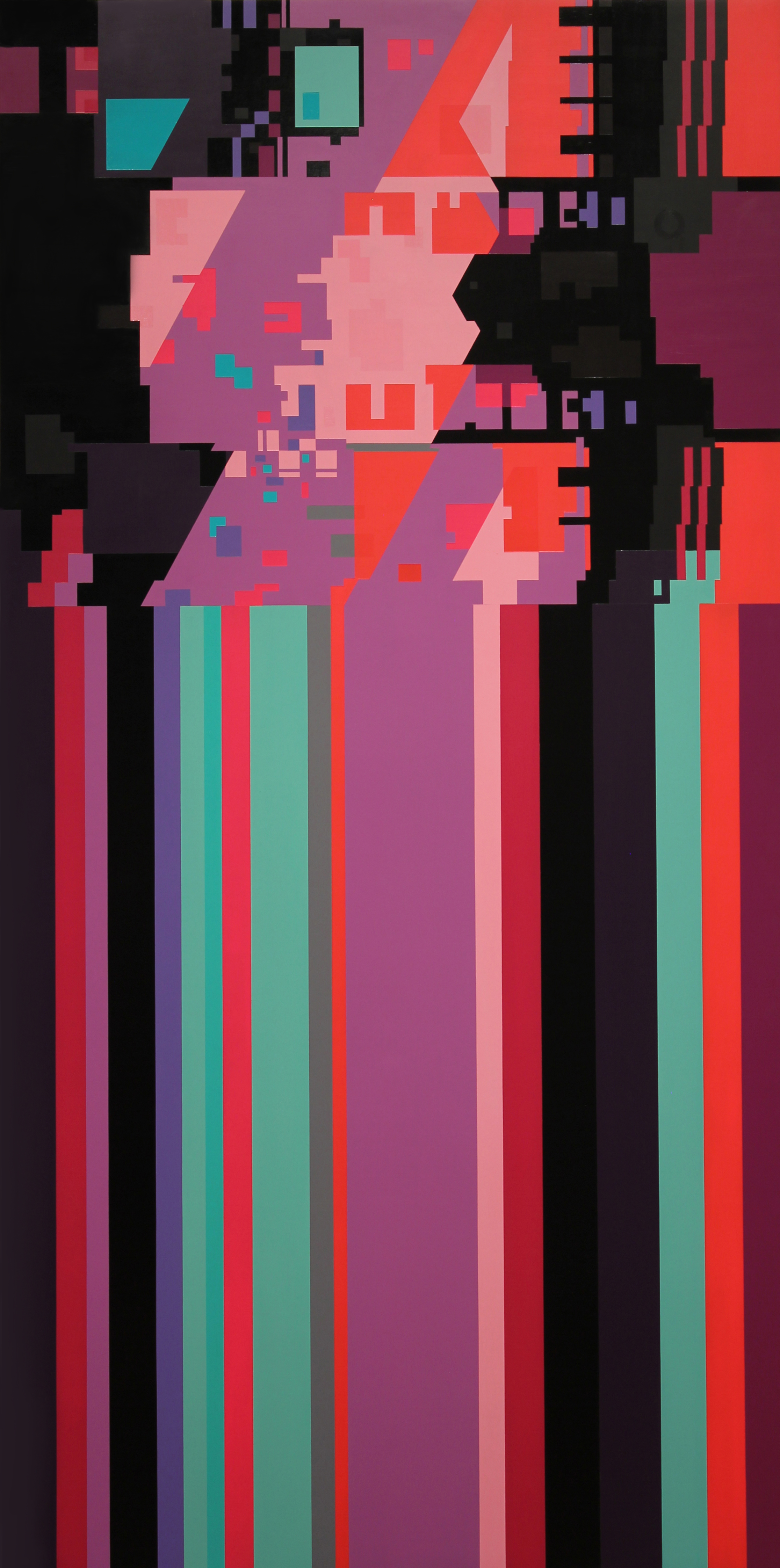   Sequence 3   acrylic on wood  48 in x 96 in  2014 
