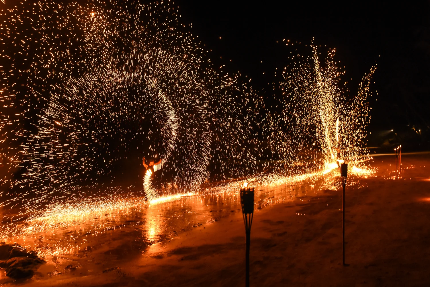 Thailand Fire Dancers series