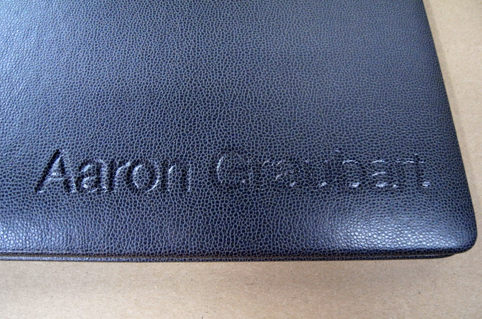 Branded Leather Portfolio Book