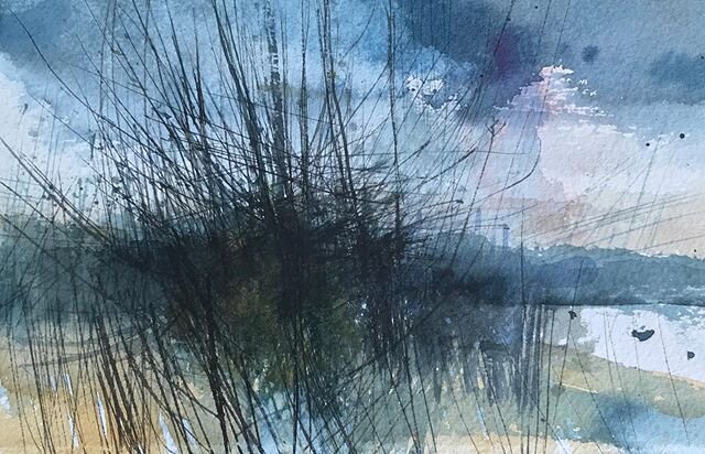 Four little watercolour sketches from Stodmarsh..
1. &lsquo;Willow&rsquo;
2. &lsquo;Reed bed&rsquo;
3. &lsquo;Channel&rsquo;
4. &lsquo;Open water&rsquo;
14x20cm Unframed &pound;120 each (P&amp;P inc UK) as part of #artistsupportpledge 
Please DM for 