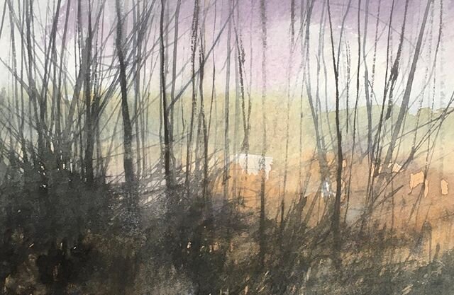 Four mini watercolour wetland sketches..
1. &lsquo;Alders&rsquo;
2. &lsquo;Woodland..&rsquo;
3. &lsquo;Marsh rain&rsquo;
4. &lsquo;By the pond..&rsquo;
15x10cm mounted/unframed &pound;100 each (P&amp;P inc UK) as part of #artistsupportpledge 
Please 