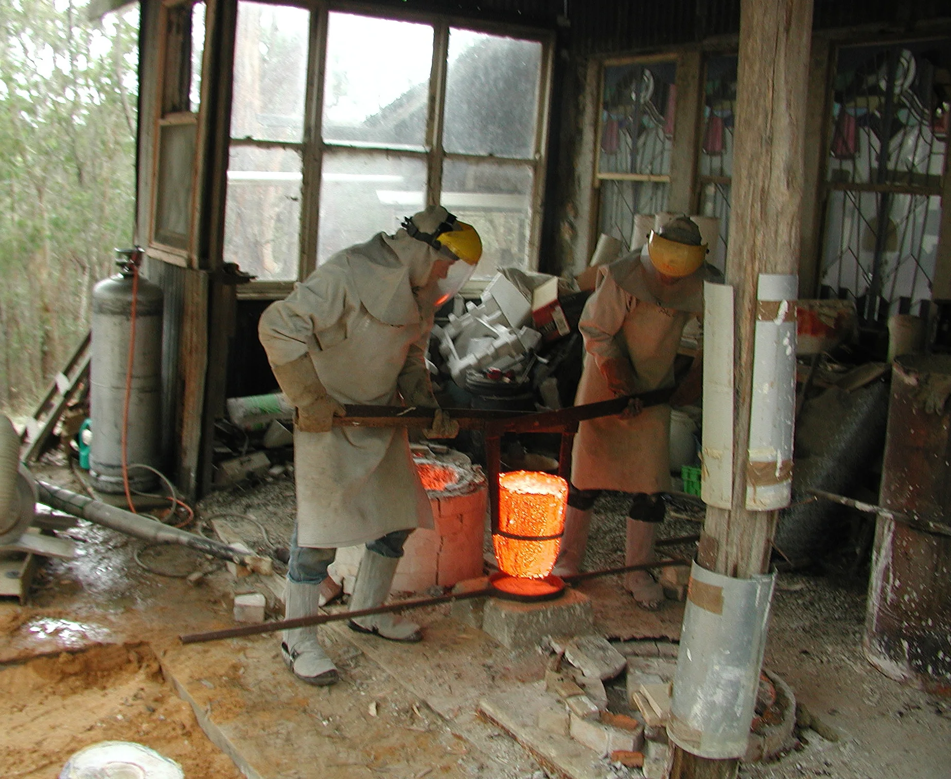At the foundry