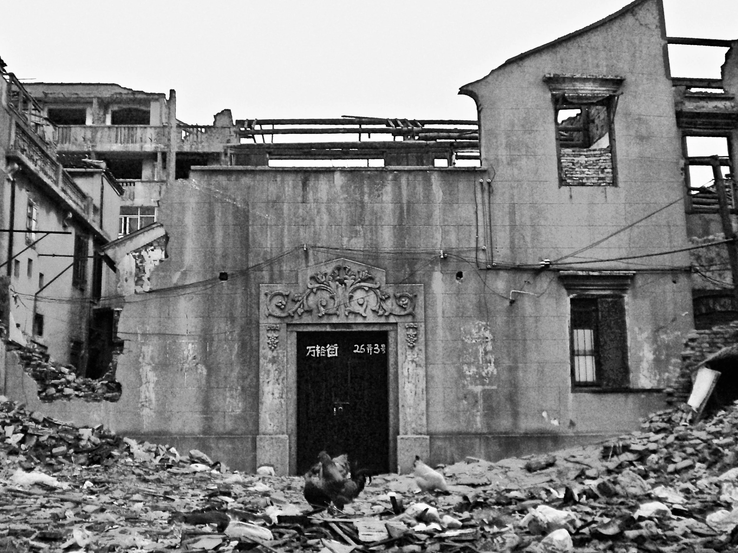 Demolished homes in Shanghai, China. (C) Remko Tanis