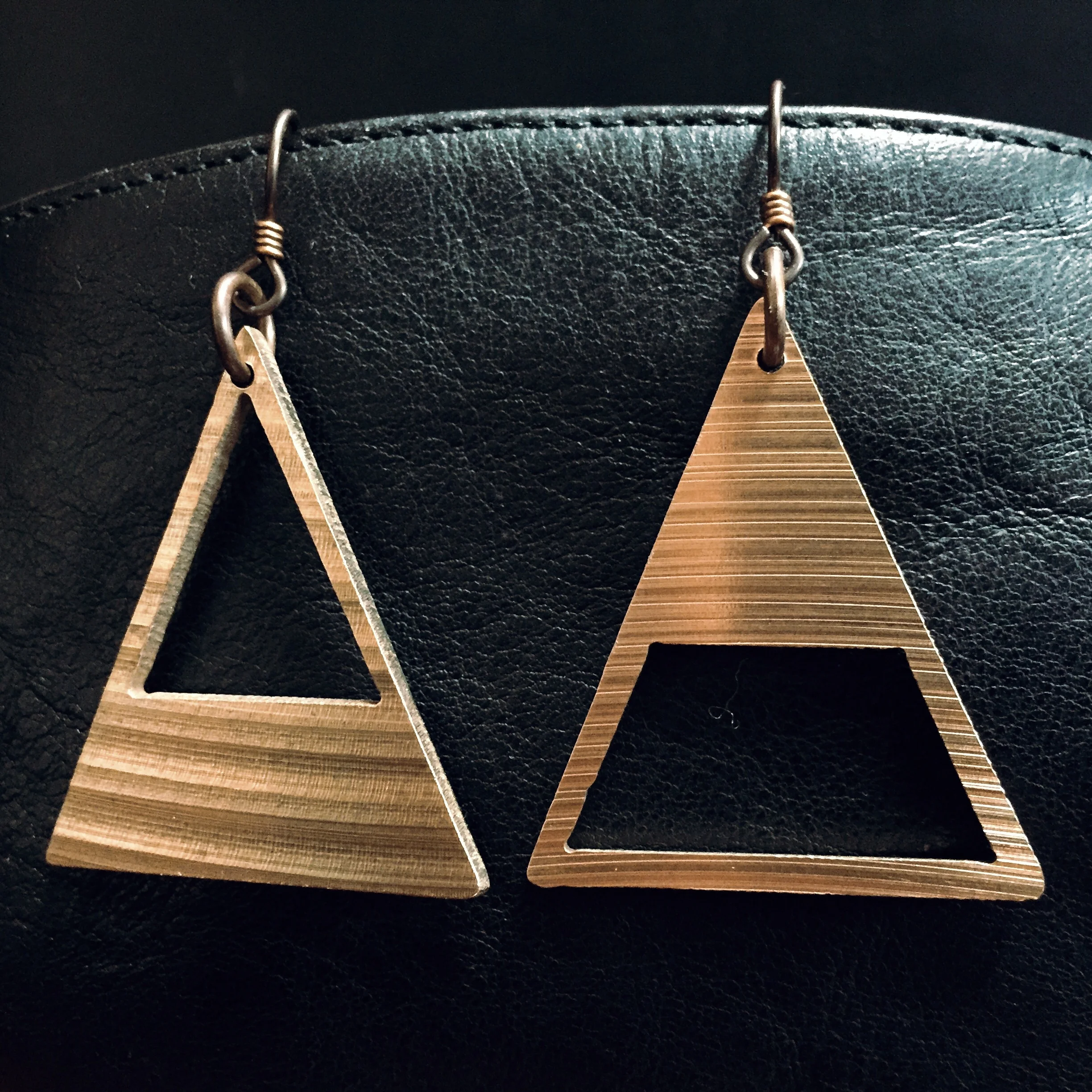 Earrings Made from Cymbals