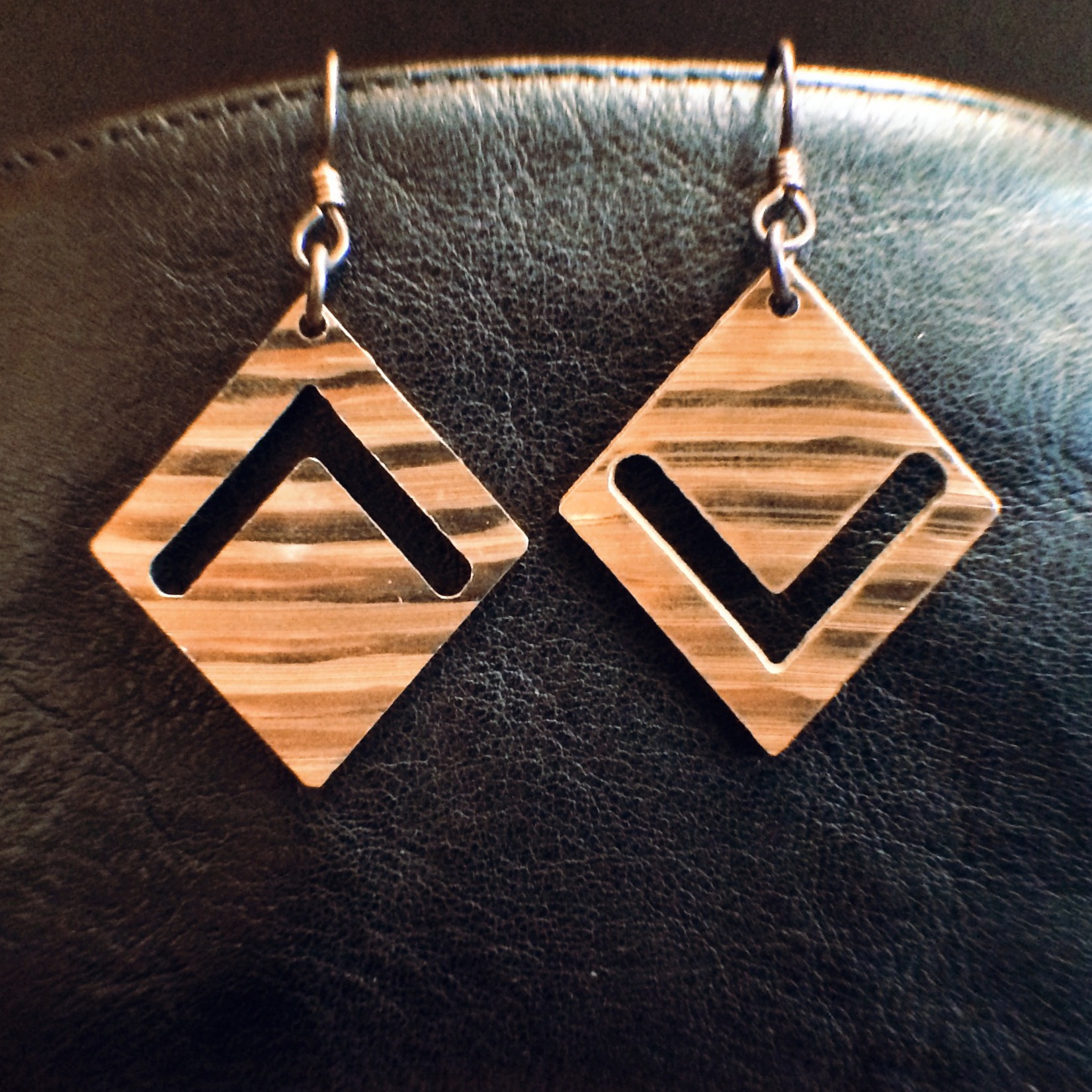 Earrings Made from Cymbals