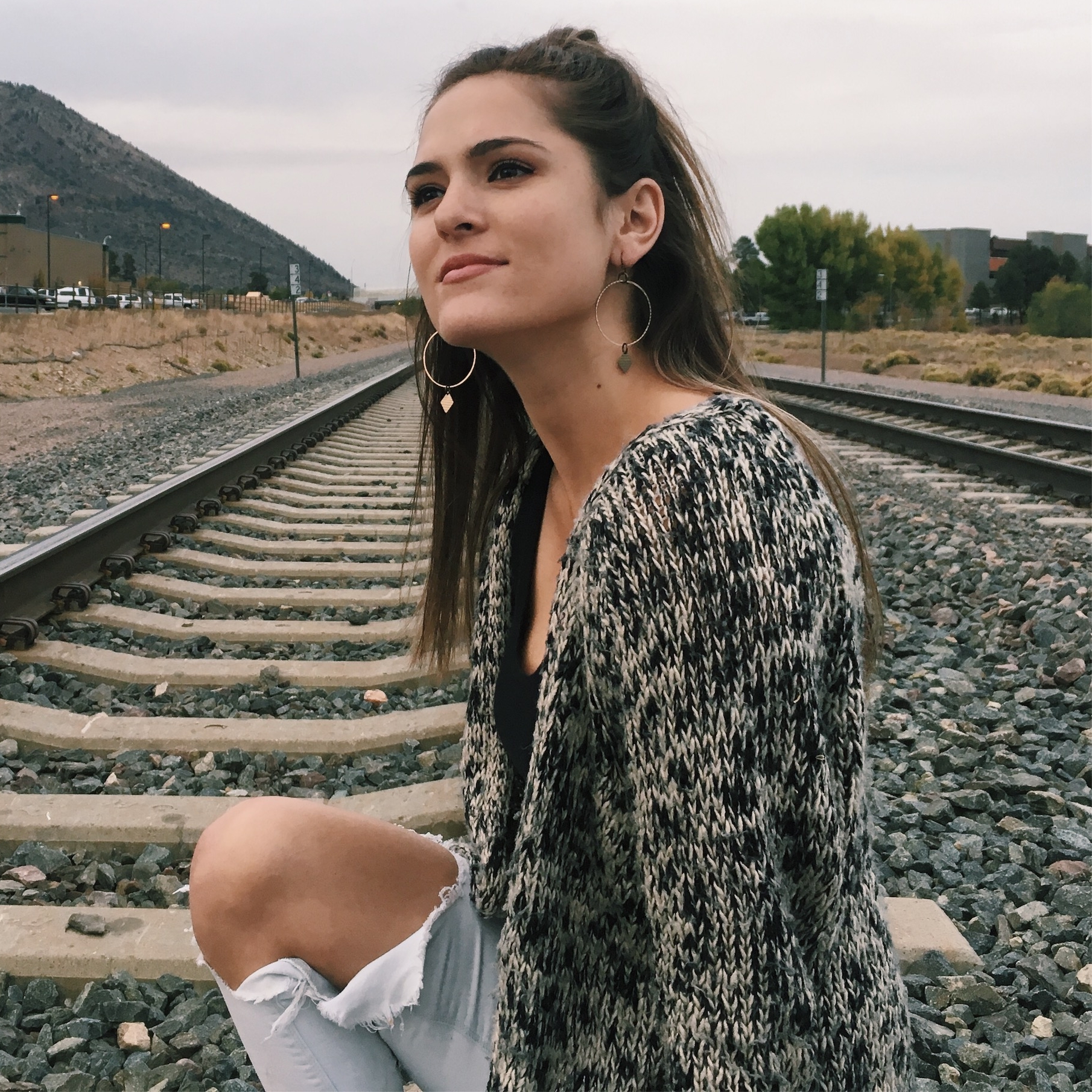 Earrings Made from Cymbals