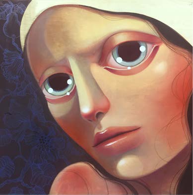 “The Lost Thoughts” - oil on wood- 30 x 30 in. 2016