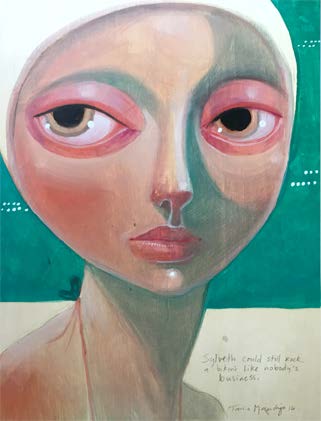 “Like Nobody’s Business” - oil on wood 9 x 12 in. 2016