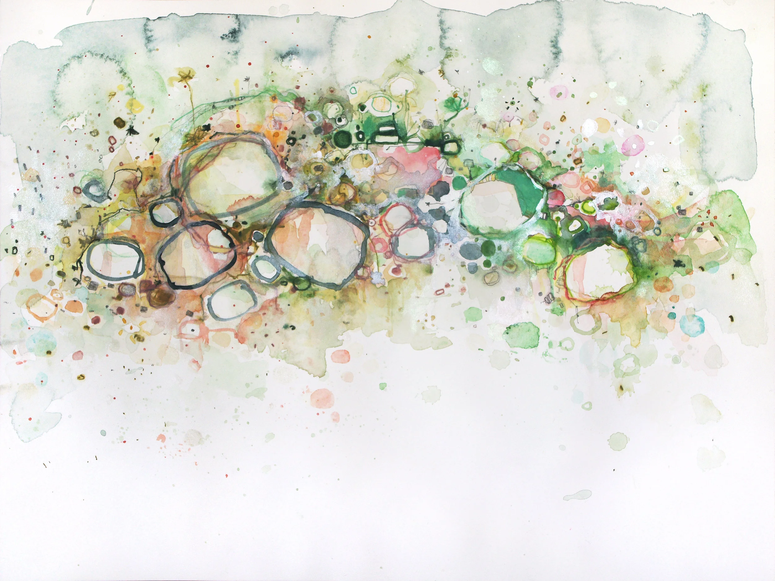 #289, 2015 - Watercolor & pencil on paper, 12" x 16''