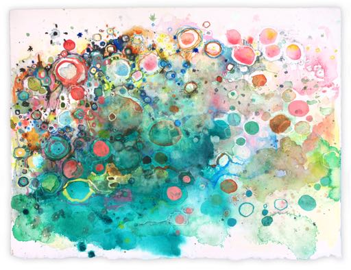 #309, 2016 - Watercolor and pencil on paper, 11" x 15’’